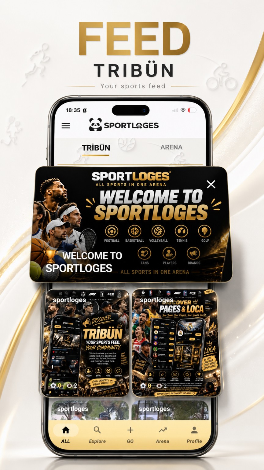 SportLoges app screen 1
