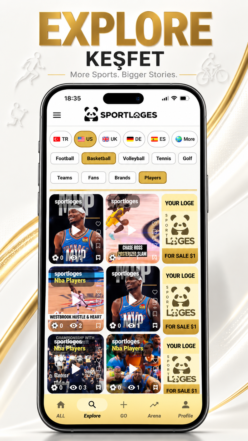 SportLoges app screen 3